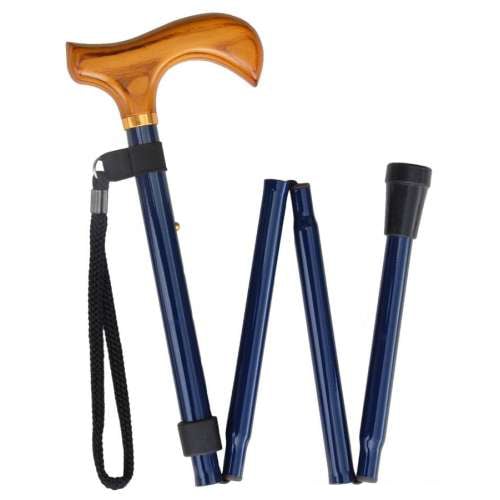 Folding Derby Stick in Blue