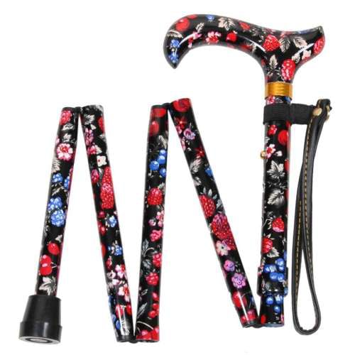 Fruity Patterned Folding Handbag Stick