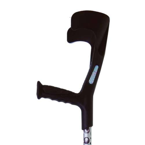 Grey Circles Patterned Crutch