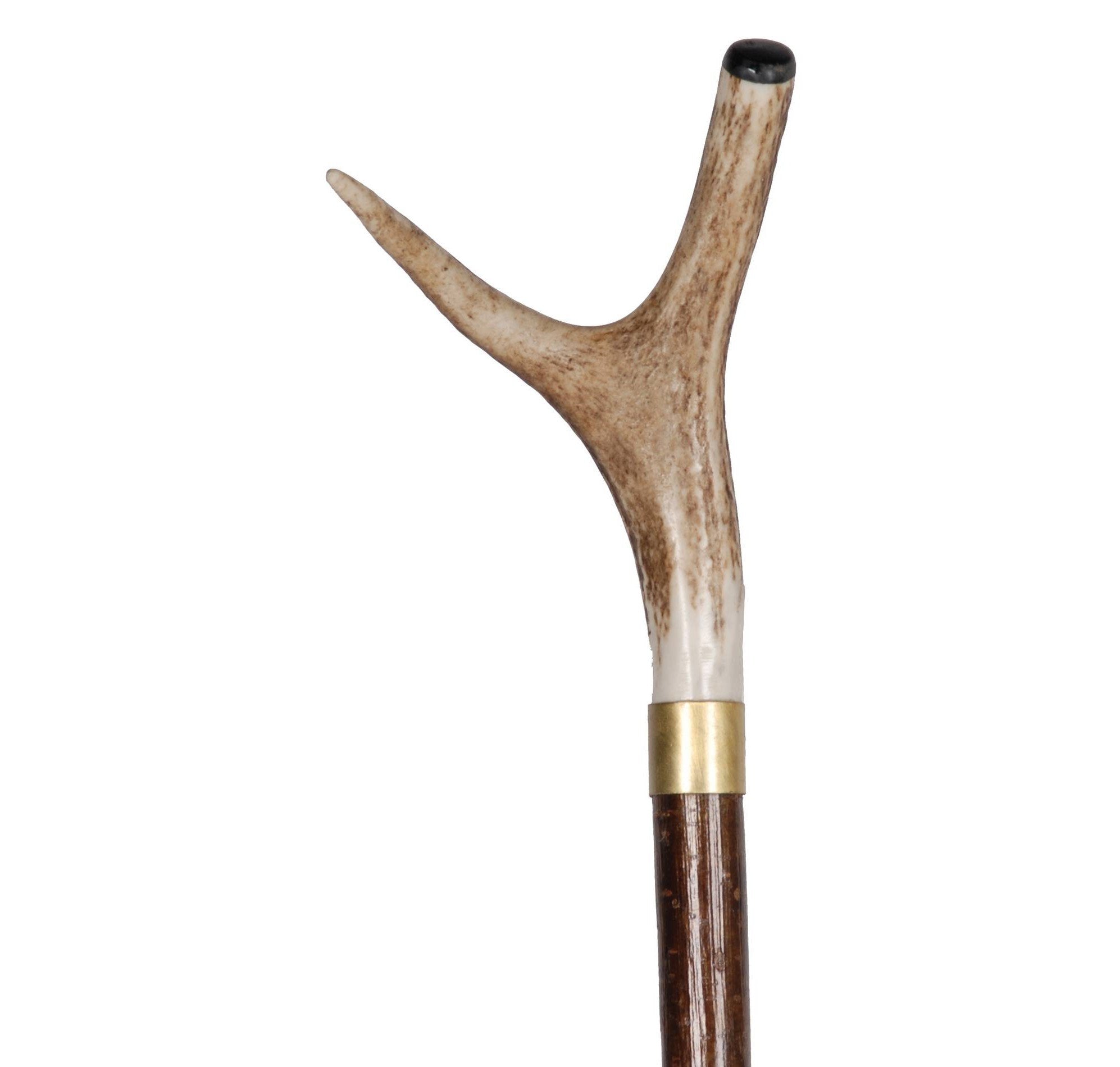 Made to Order Thumbstick with Antler Handle & Engraved Plate