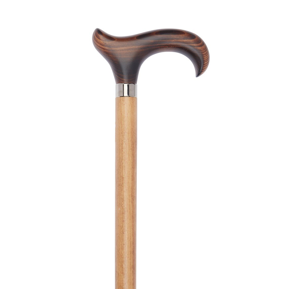 Extra Tall Two Tone Derby Walking Stick - 110cm