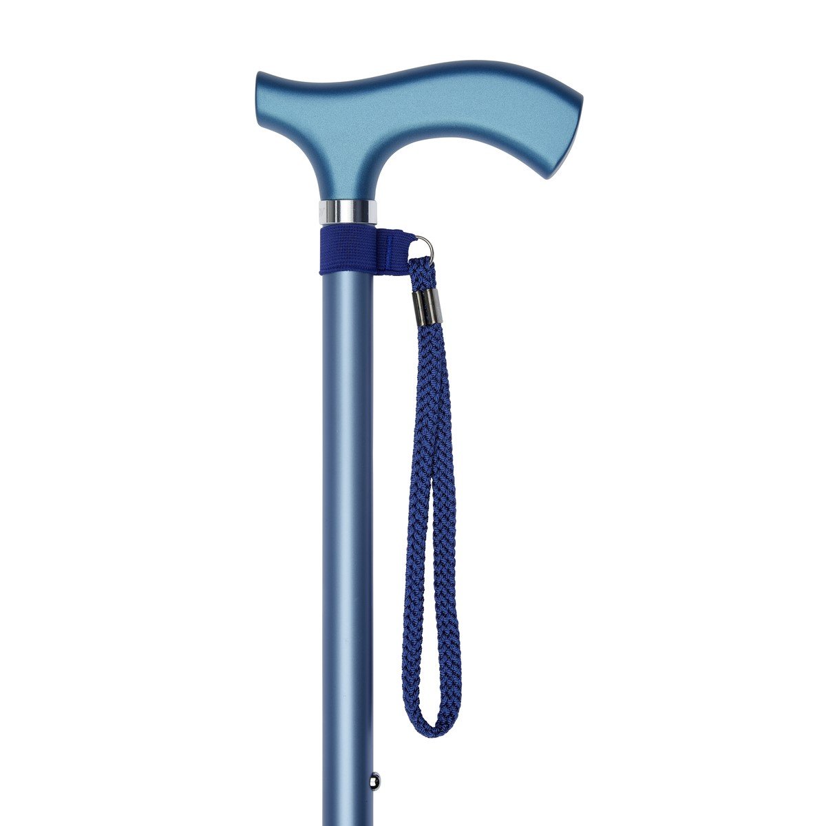Adjustable Metallic Blue Walking Stick