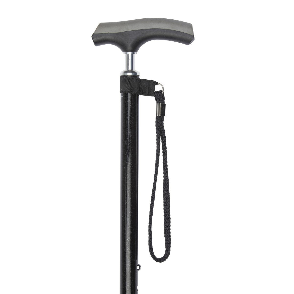 Adjustable Walking Stick with Comfy Grip - Black