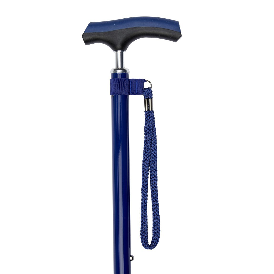 Adjustable Walking Stick with Comfy Grip - Blue
