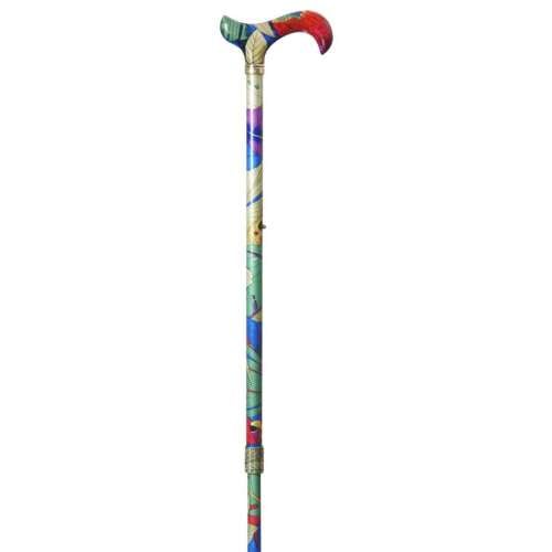 Tropical Patterned Adjustable Derby Cane