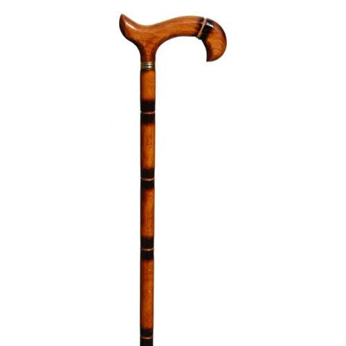 Bamboo Look Derby Walking Stick