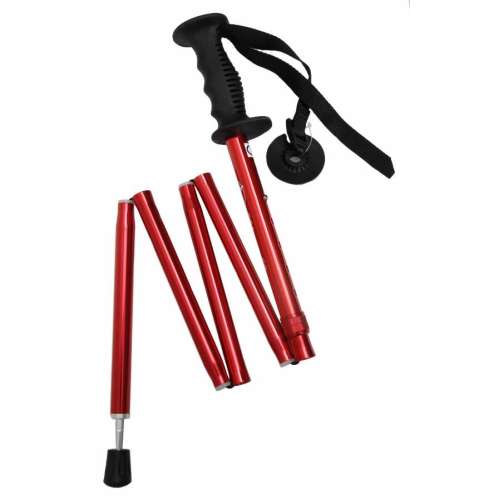 Red Folding Hiking Pole