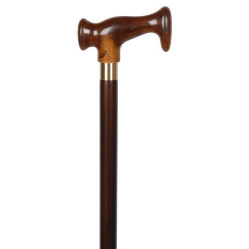 Moulded Handle Stick with Brown Handle