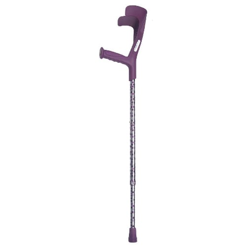 Purple and Silver Patterned Crutch