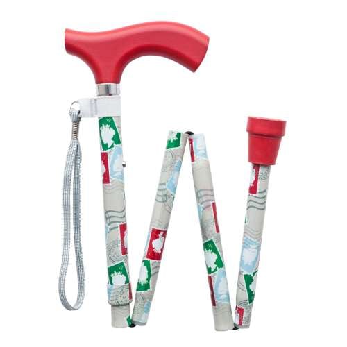 Stamps Folding Walking Stick