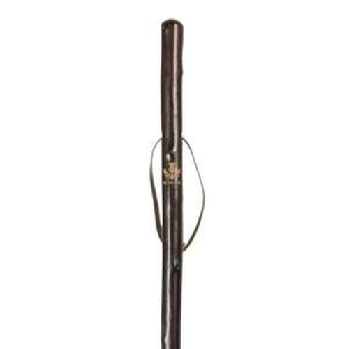 Chestnut Hiking Staff with Scottish Thistle Motif
