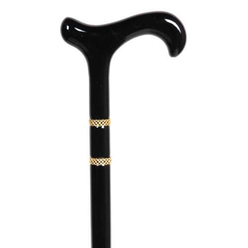 Black Derby Bijoux Walking Stick
