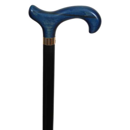 Blue Handled Derby Walking Stick