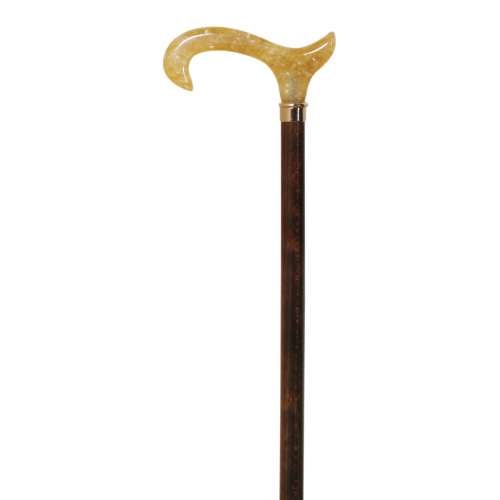 Translucent Cream Derby Handled Cane