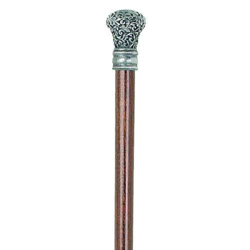 Wren Antique Silver Cane