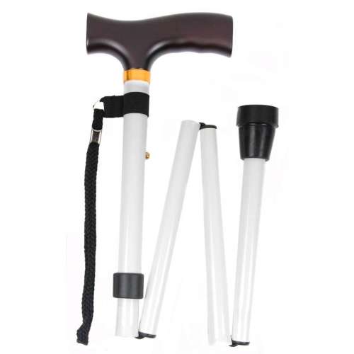 White Folding Walking Sticks