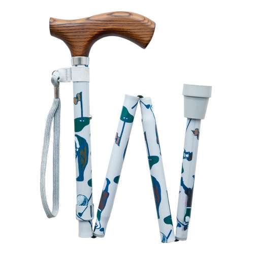 Golfing Folding Walking Stick