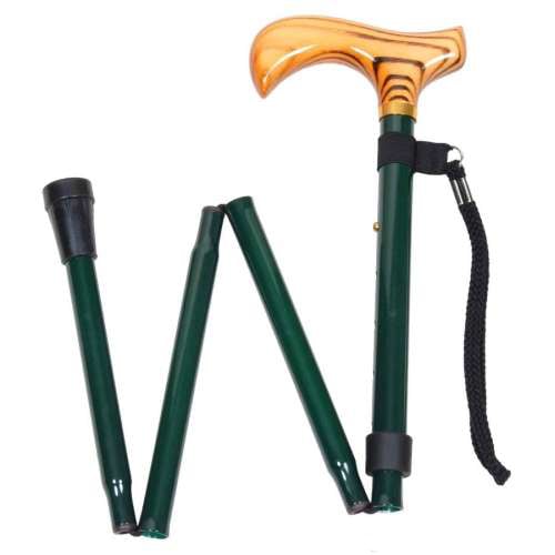 Folding Derby Stick in Green
