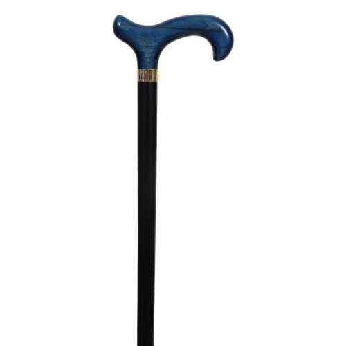 Blue Handled Derby Walking Stick