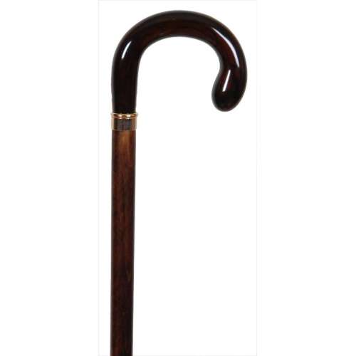 Brown Marble Effect Crook Cane