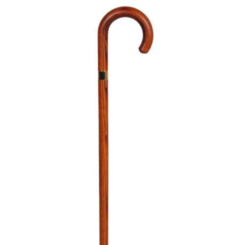 Natural Grain Walking Cane with Collar