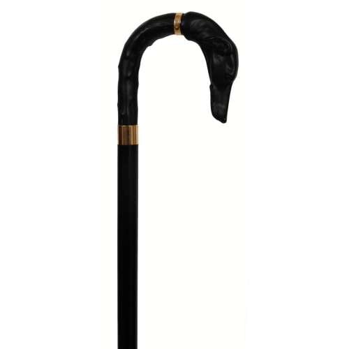 Black Greyhound Walking Stick