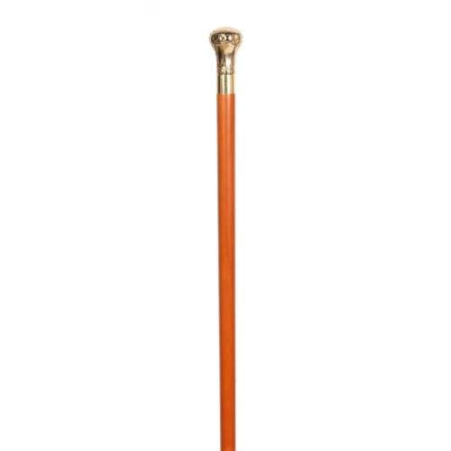 Brass Crown Handled Walking Cane