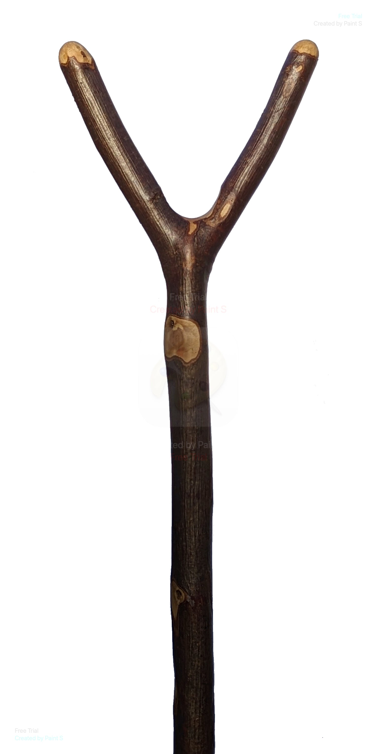 Handmade Hazel Thumbstick with Large V