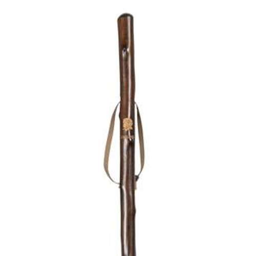Chestnut Hiking Staff with English Rose Motif