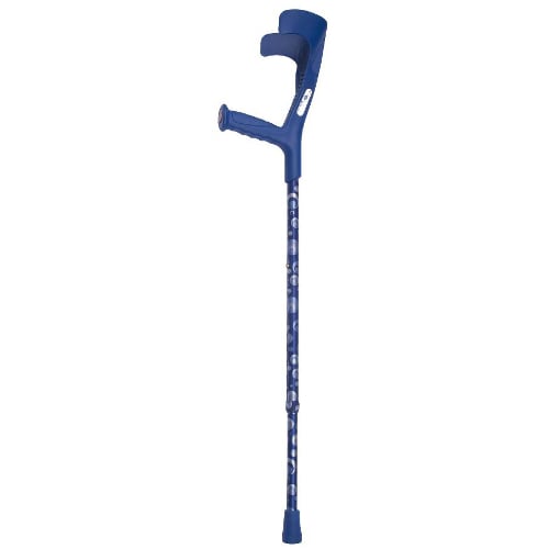 Blue Circles Patterned Crutch