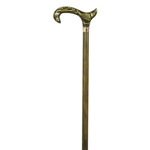 Green Acrylic Derby Walking Stick