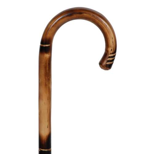 Chestnut Flame Scorched Walking Stick
