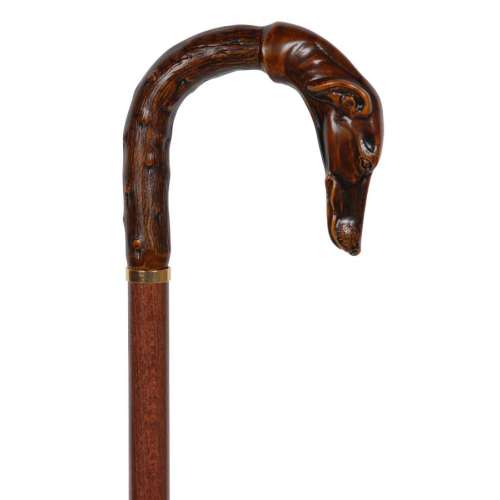 Brown Greyhound Walking Stick
