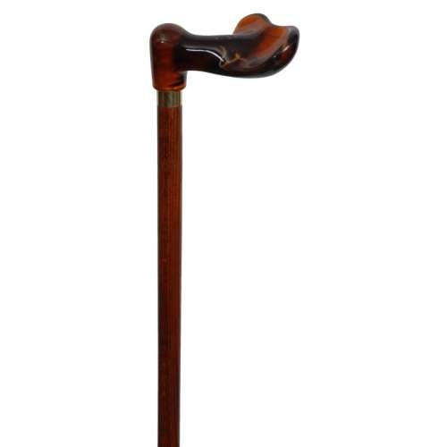 Amber look Handled Walking Stick
