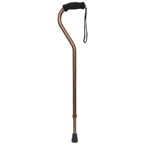 Bronze Finish Offset Cane