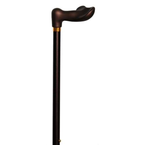 Bronze Finish Adjustable Anatomical Walking Stick