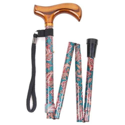 Derby Paisley Patterned Walking Stick