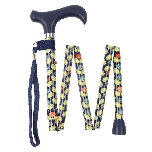 Handbag Size Folding Stick - Oval Leaf