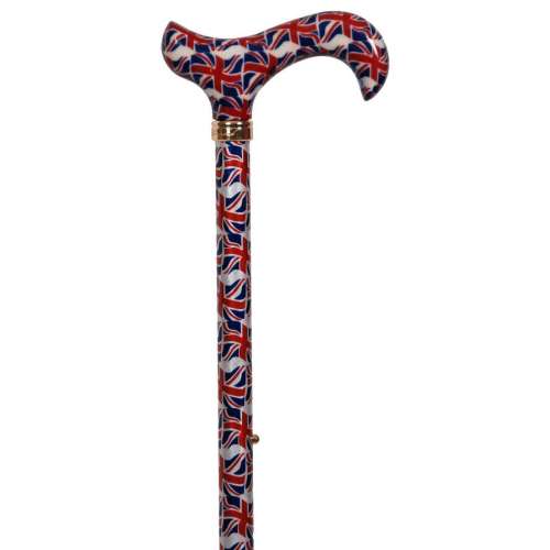Union Jack Adjustable Derby Cane