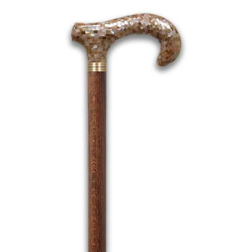 Abalone Shell Handled Walking Sticks