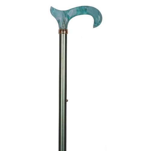 Green Metallic Adjustable Derby Stick