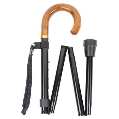 Crook Handled Folding Stick