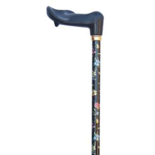 Black Floral Orthopedic Stick
