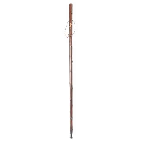 Chestnut Hiking Staff with Horse Motif