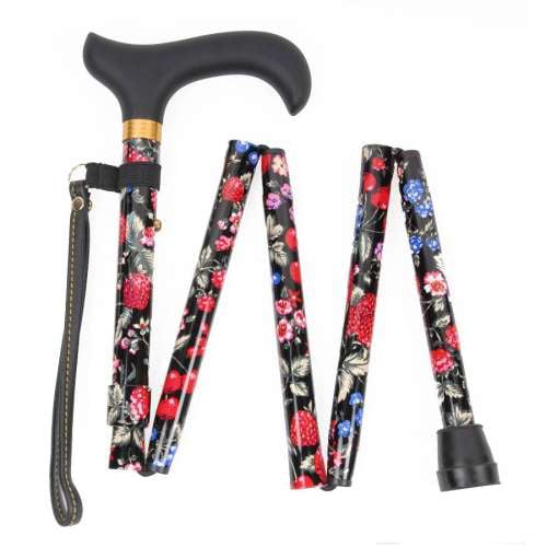 Extra Short Folding Stick - Fruity Pattern